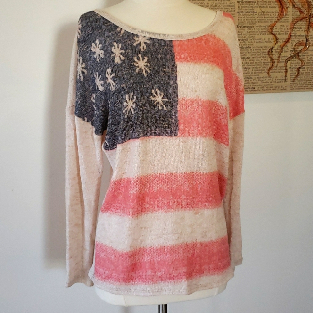 Charming Charlie Soft America Sweater, S